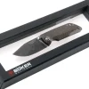 Couteau pliant Böker M4 Sherman Damas 110662DAM lame damassée manche en micarta noir 9,8cm