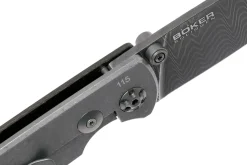 Couteau pliant Böker M4 Sherman Damas 110662DAM lame damassée manche en micarta noir 9,8cm