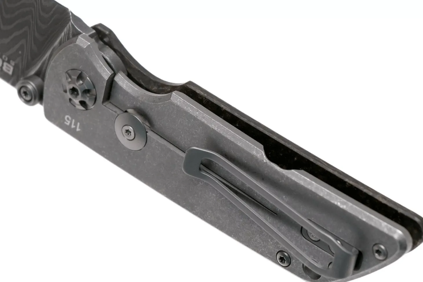 Couteau pliant Böker M4 Sherman Damas 110662DAM lame damassée manche en micarta noir 9,8cm