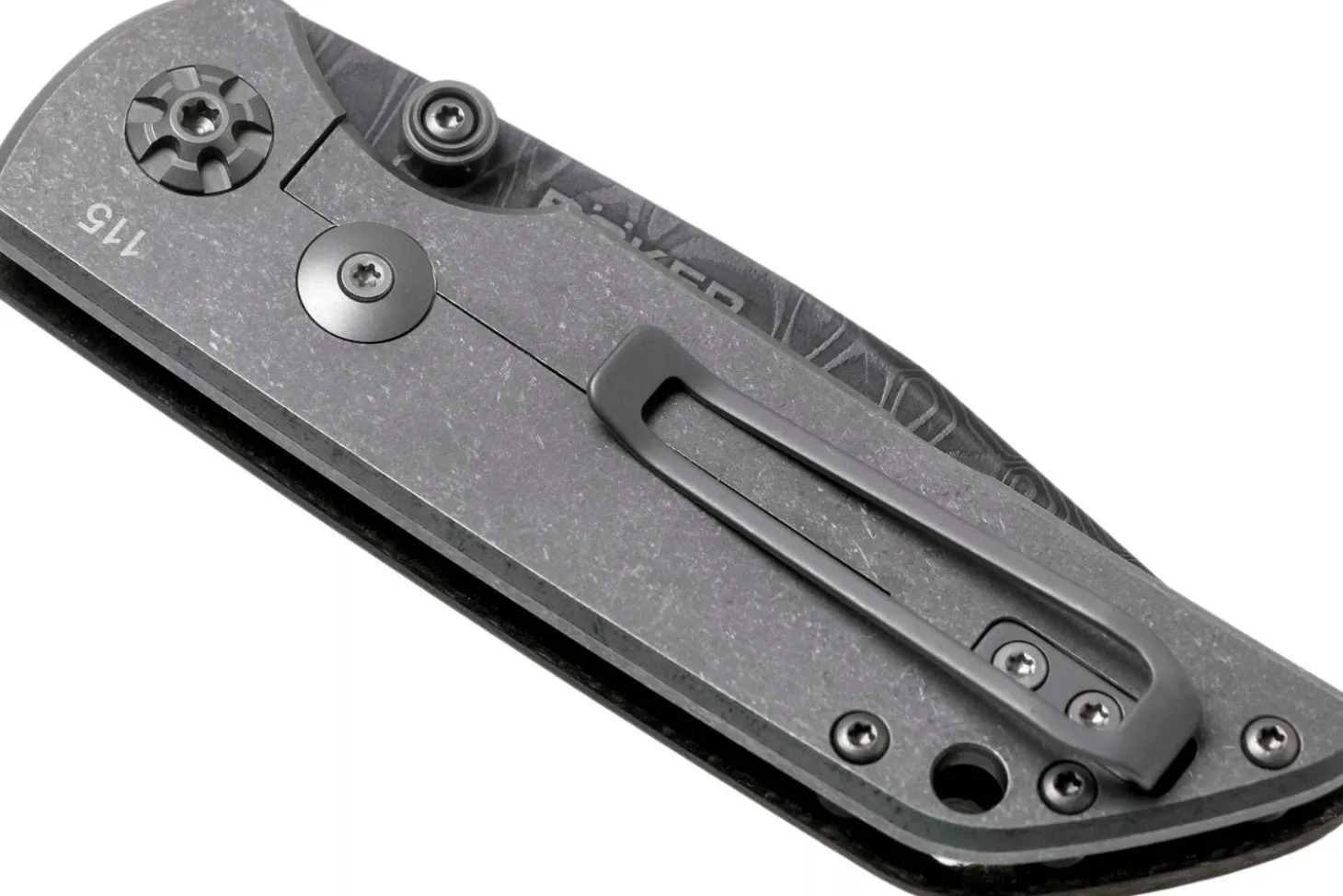 Couteau pliant Böker M4 Sherman Damas 110662DAM lame damassée manche en micarta noir 9,8cm