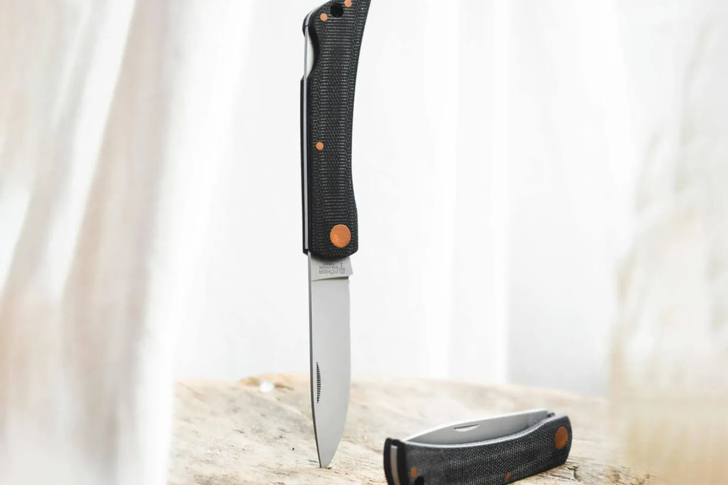 Couteau pliant Böker Rangebuster Black Copper 112914 manche en micarta noir 9,5cm