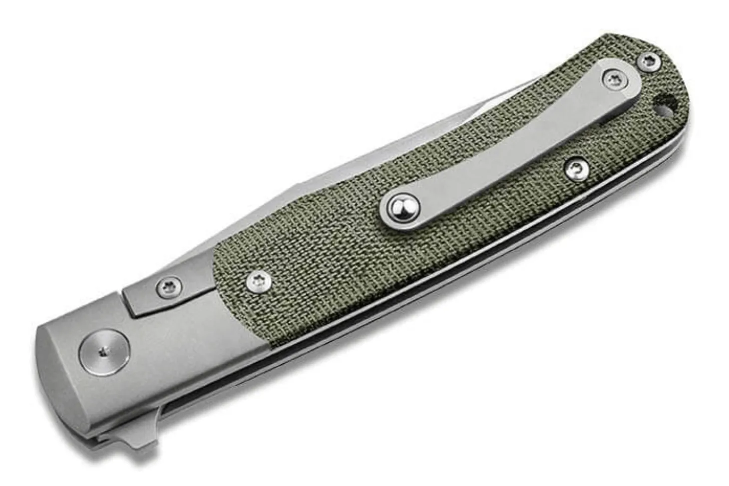 Couteau pliant Böker TRPPR 112943 manche en micarta kaki et titane 10,7cm