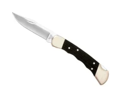 Couteau pliant BUCK 110FG Folding Hunter manche 12.5cm empreintes doigts + étui cuir