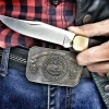 Couteau pliant BUCK 110 Folding Hunter manche 12.5cm + étui en cuir