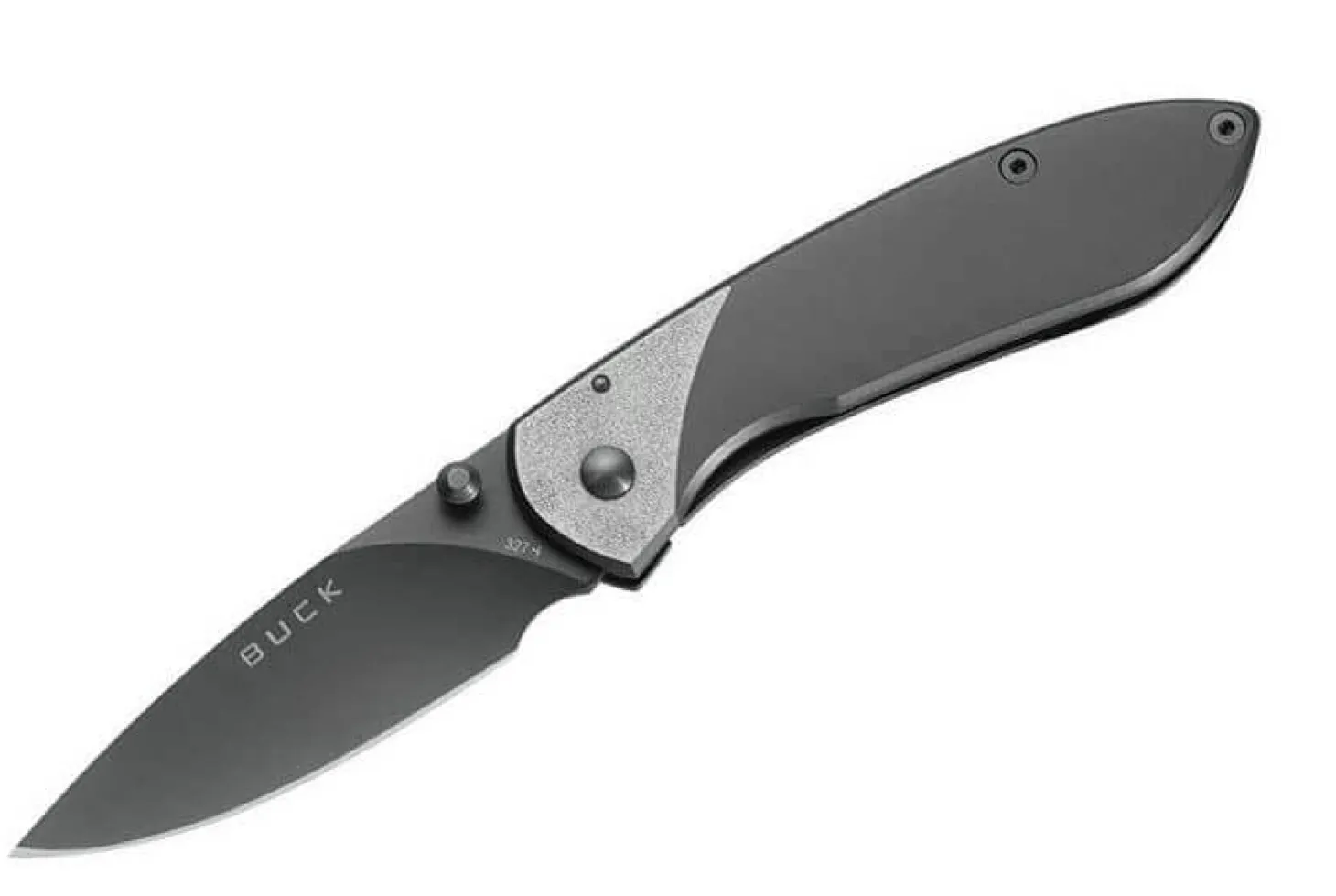 Couteau pliant BUCK NOBLEMAN n°327TTS manche acier titanium 9cm