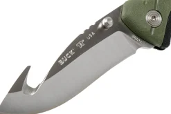 Couteau pliant BUCK PURSUIT LARGE GUTHOOK 0660GRG manche nylon/fibres de verre 12,6cm + Étui