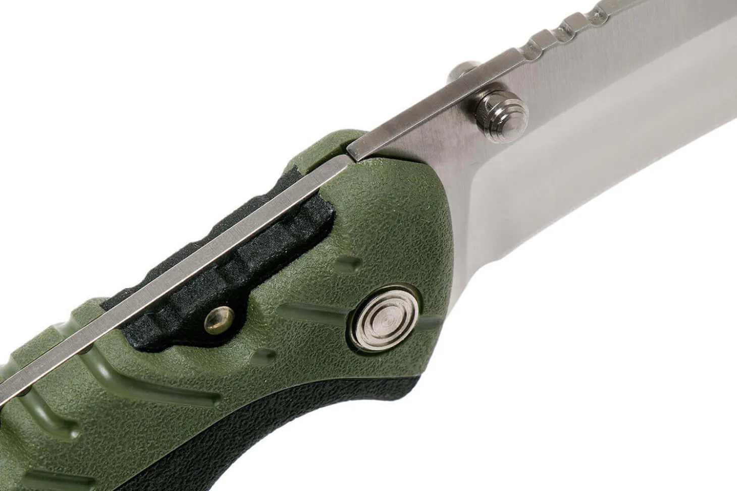 Couteau pliant BUCK PURSUIT LARGE GUTHOOK 0660GRG manche nylon/fibres de verre 12,6cm + Étui