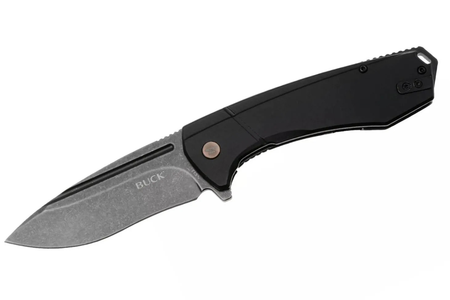 Couteau pliant BUCK RUCKUS 0713CPS manche noir 12cm