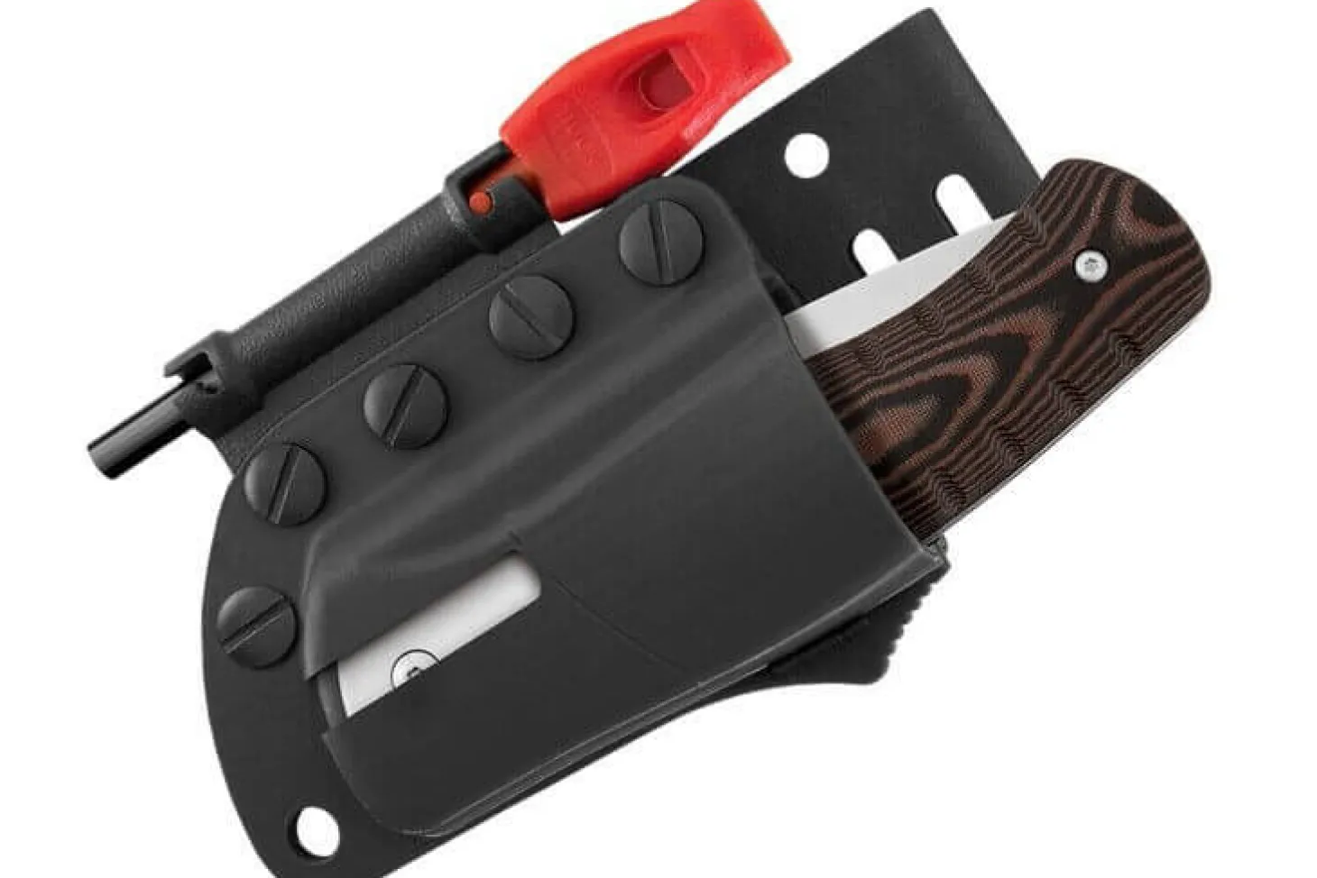 Couteau pliant BUCK SELKIRK 836BRS manche micarta 13cm + accessoires