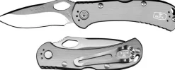 Couteau pliant BUCK SPITFIRE n°722GYS1 manche gris 11cm