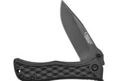 Couteau pliant Camillus Erupt manche en nylon noir et fibres de verre à motif cubique 7,8cm