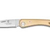 Couteau pliant capucin Claude Dozorme manche buis gravure bécasses 12,5cm