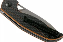 Couteau pliant CIVIVI Anthropos C903A manche en G10/fibre de carbone orange et noir 10,6cm