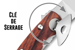 Couteau pliant Compostelle Voie de Velezai Claude Dozorme manche vallernia 12,5cm