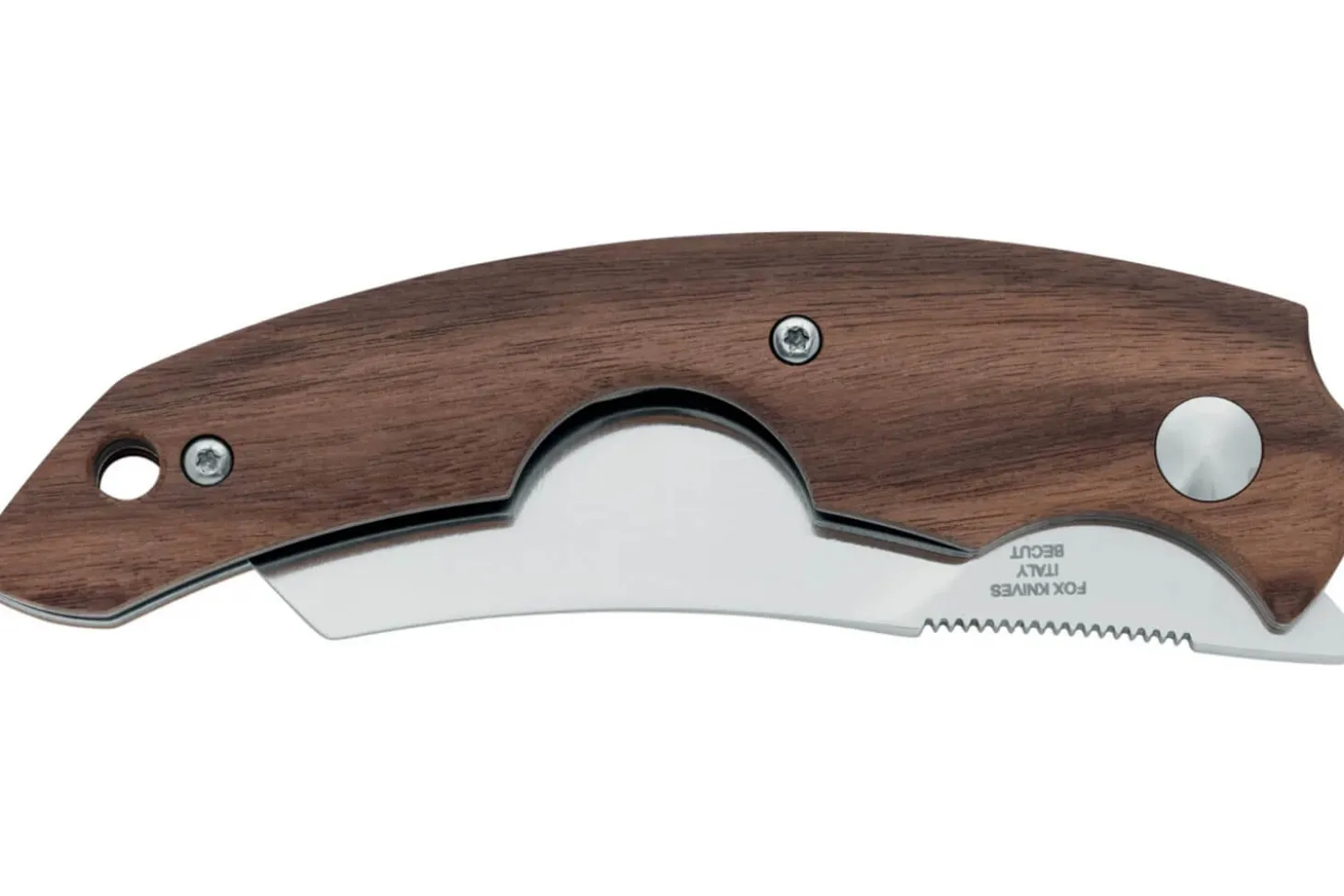 Couteau pliant coupe-cigare Fox Virtus FX.541ST manche 10cm en bois de santos + étui cuir