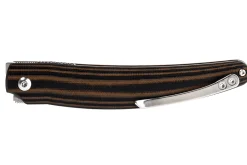 Couteau pliant CRKT Ancestor 5930.CR manche en G10 noir et marron 11,7cm