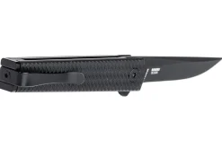Couteau pliant CRKT CEO Microflipper 7081D2K.CR manche en aluminium noir 8cm + clip de poche