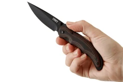 Couteau pliant CRKT Endorser manche G10 noir marron strié 10,5cm