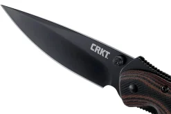 Couteau pliant CRKT Endorser manche G10 noir marron strié 10,5cm