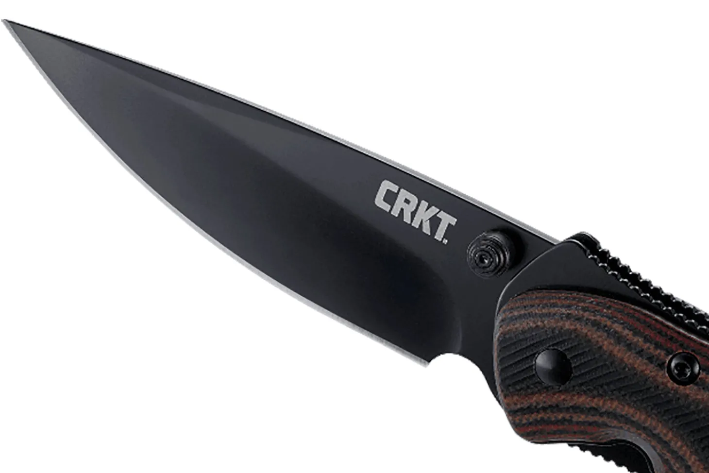 Couteau pliant CRKT Endorser manche G10 noir marron strié 10,5cm
