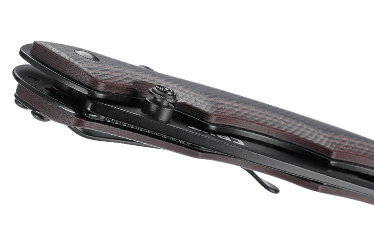 Couteau pliant CRKT Endorser manche G10 noir marron strié 10,5cm