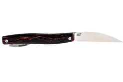 Couteau pliant CRKT Forebear 4810.CR double lame manche G10 rouge et noir 9cm