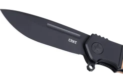 Couteau pliant CRKT Homefront K245BKP lame noire manche en G10 brun 9,8cm