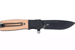 Couteau pliant CRKT Homefront K245BKP lame noire manche en G10 brun 9,8cm