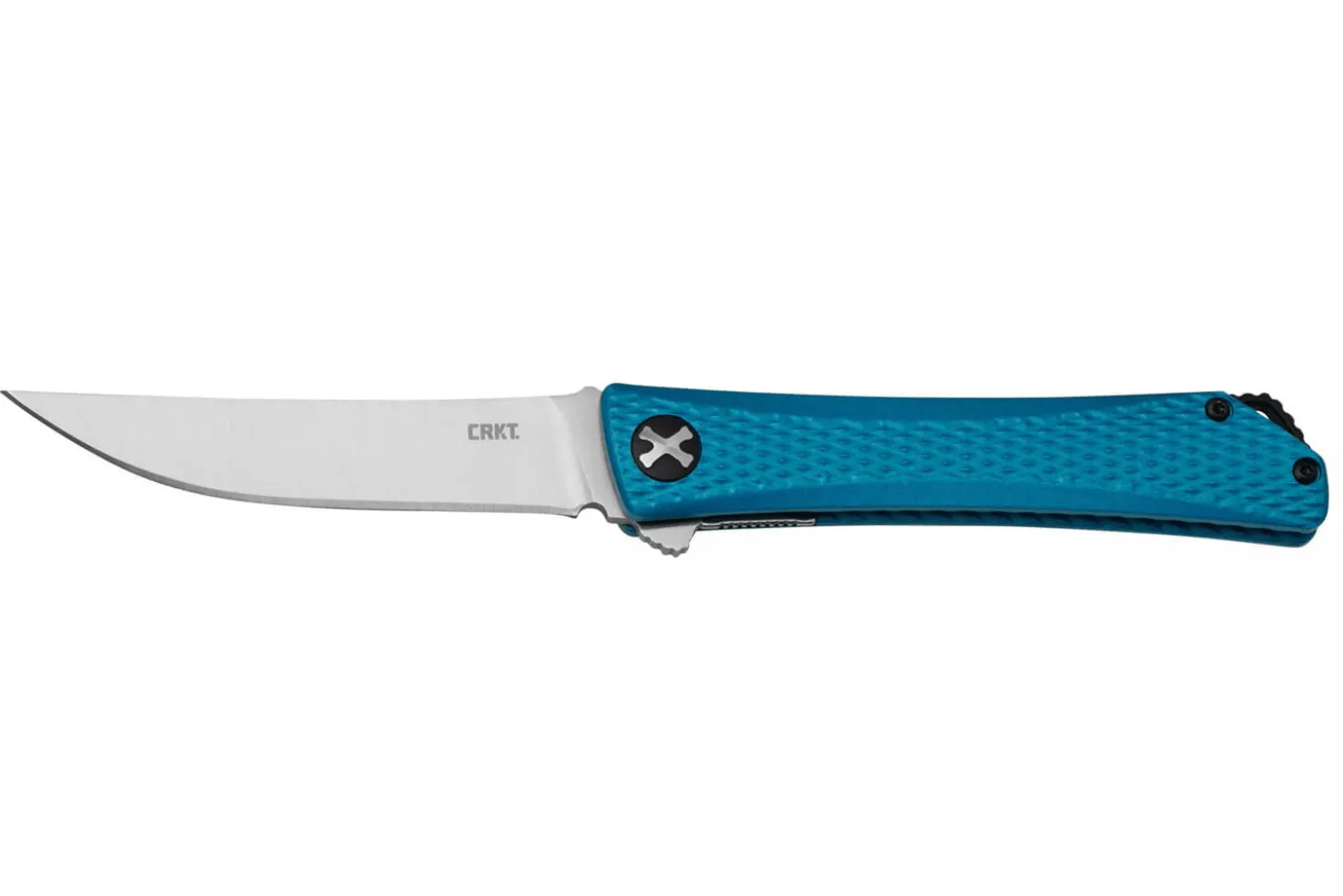 Couteau pliant CRKT Kalbi 7540 manche en aluminium bleu 10,2cm