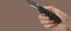 Couteau pliant CRKT M21 manche à trous G10 noir