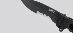 Couteau pliant CRKT M21 manche à trous G10 noir