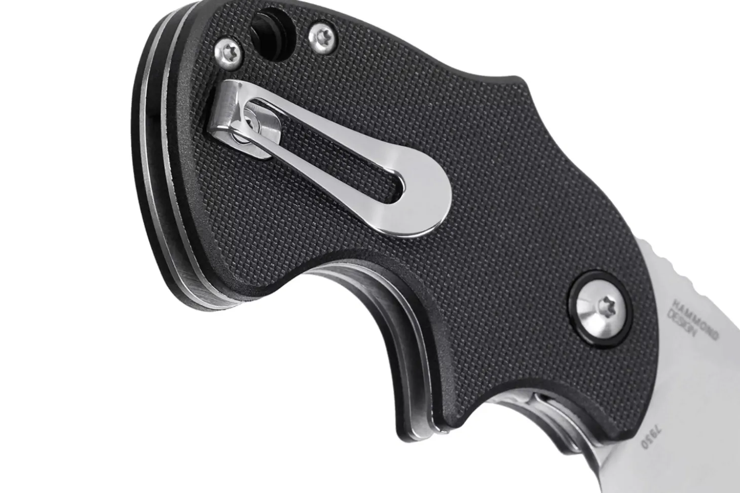 Couteau pliant CRKT Orca 7930 manche en nylon / fibres de verre noir 7,5cm