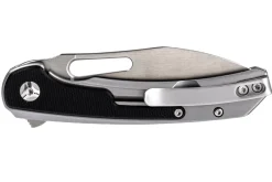 Couteau pliant CRKT Padawan 6075.CR manche acier inox et G10 noir 10,5cm + clip de poche