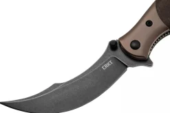 Couteau pliant CRKT Ritual Compact 7465.CR manche 10,2cm en micarta marron