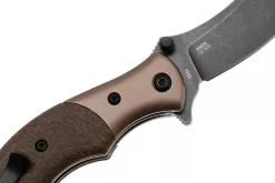 Couteau pliant CRKT Ritual Compact 7465.CR manche 10,2cm en micarta marron