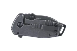 Couteau pliant CRKT Squid Compact 2485K manche en acier inox noir 8cm