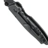 Couteau pliant CRKT SQUID 2490KS manche acier inox noir 8,8cm