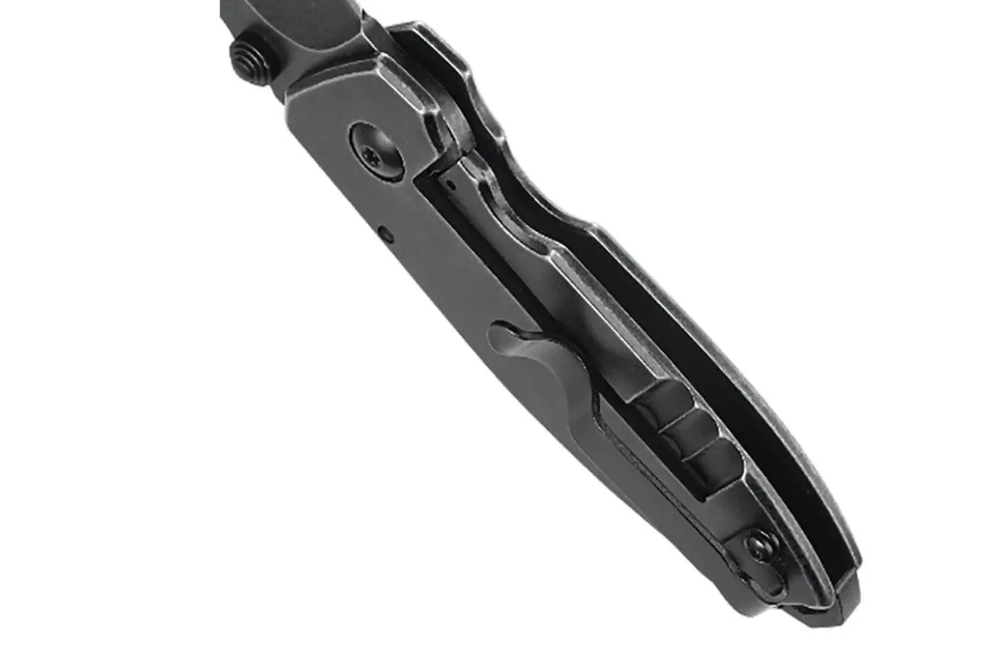 Couteau pliant CRKT SQUID 2490KS manche acier inox noir 8,8cm