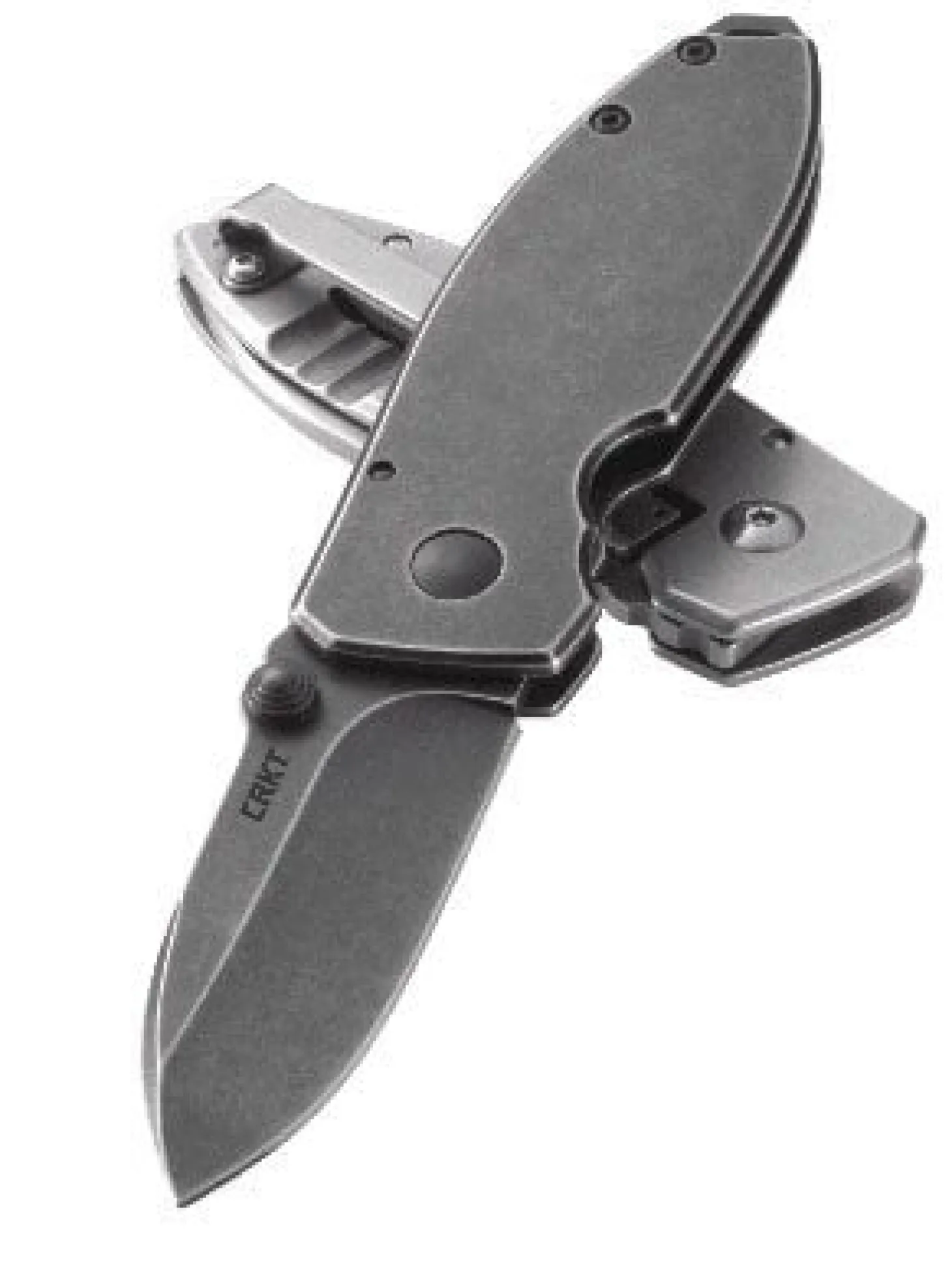 Couteau pliant CRKT SQUID 2490KS manche acier inox noir 8,8cm