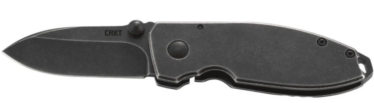 Couteau pliant CRKT SQUID 2490KS manche acier inox noir 8,8cm