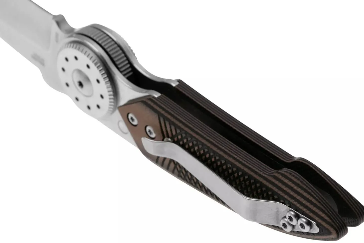 Couteau pliant CRKT Walker 4200.CR manche 10,3cm en G10 noir et marron