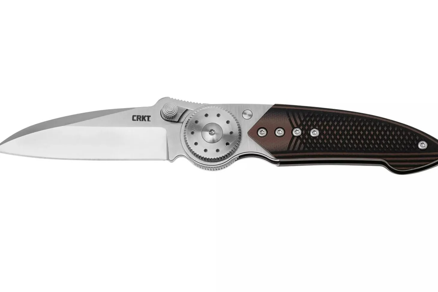 Couteau pliant CRKT Walker 4200.CR manche 10,3cm en G10 noir et marron