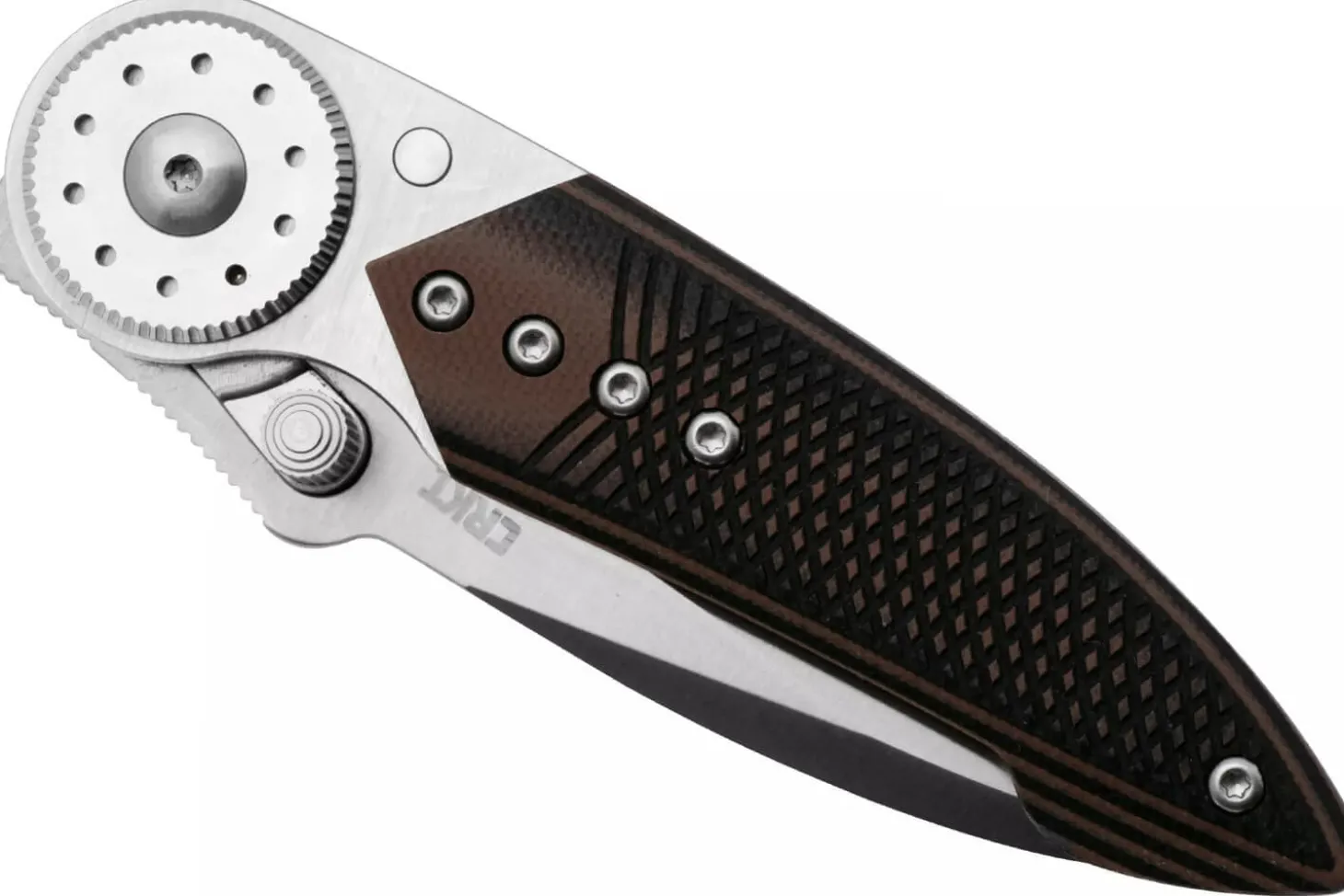 Couteau pliant CRKT Walker 4200.CR manche 10,3cm en G10 noir et marron