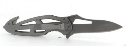 Couteau pliant de secours Herbertz 236710 manche perforé en acier 10cm
