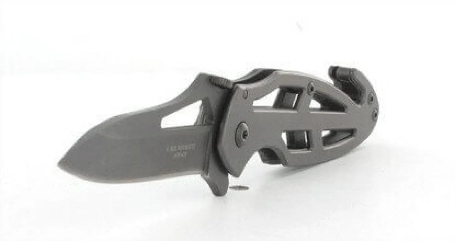 Couteau pliant de secours Herbertz 236710 manche perforé en acier 10cm