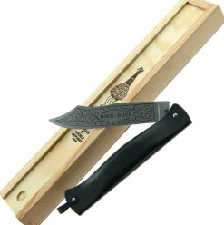 Couteau pliant Douk-Douk Géant 815 lame carbone manche métal 14cm + plumier bois