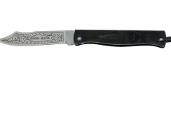 Couteau pliant Douk-Douk 815PM lame acier carbone manche métal noir 9cm