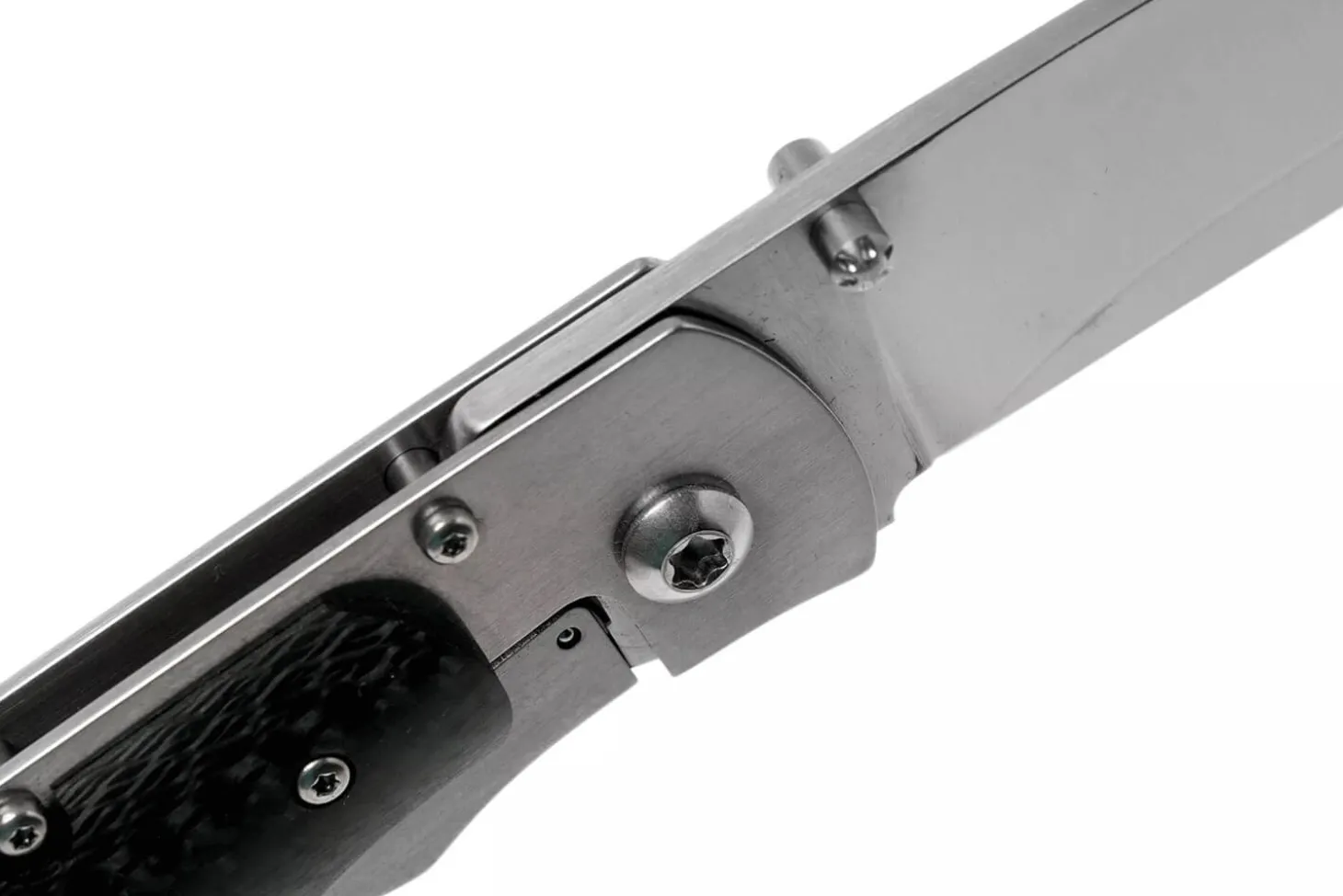 Couteau pliant Fallkniven P3G manche fibre de carbone noir 10,3cm + étui Cordura
