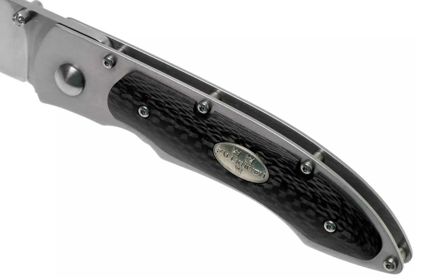 Couteau pliant Fallkniven P3G manche fibre de carbone noir 10,3cm + étui Cordura