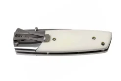 Couteau pliant Fallkniven PXLEY manche Elforyn Super Tusk imitation ivoire 11cm